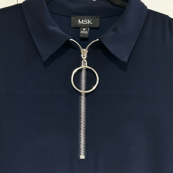 MSK Dark Blue Sleeveless Dress - Picture 2 of 2